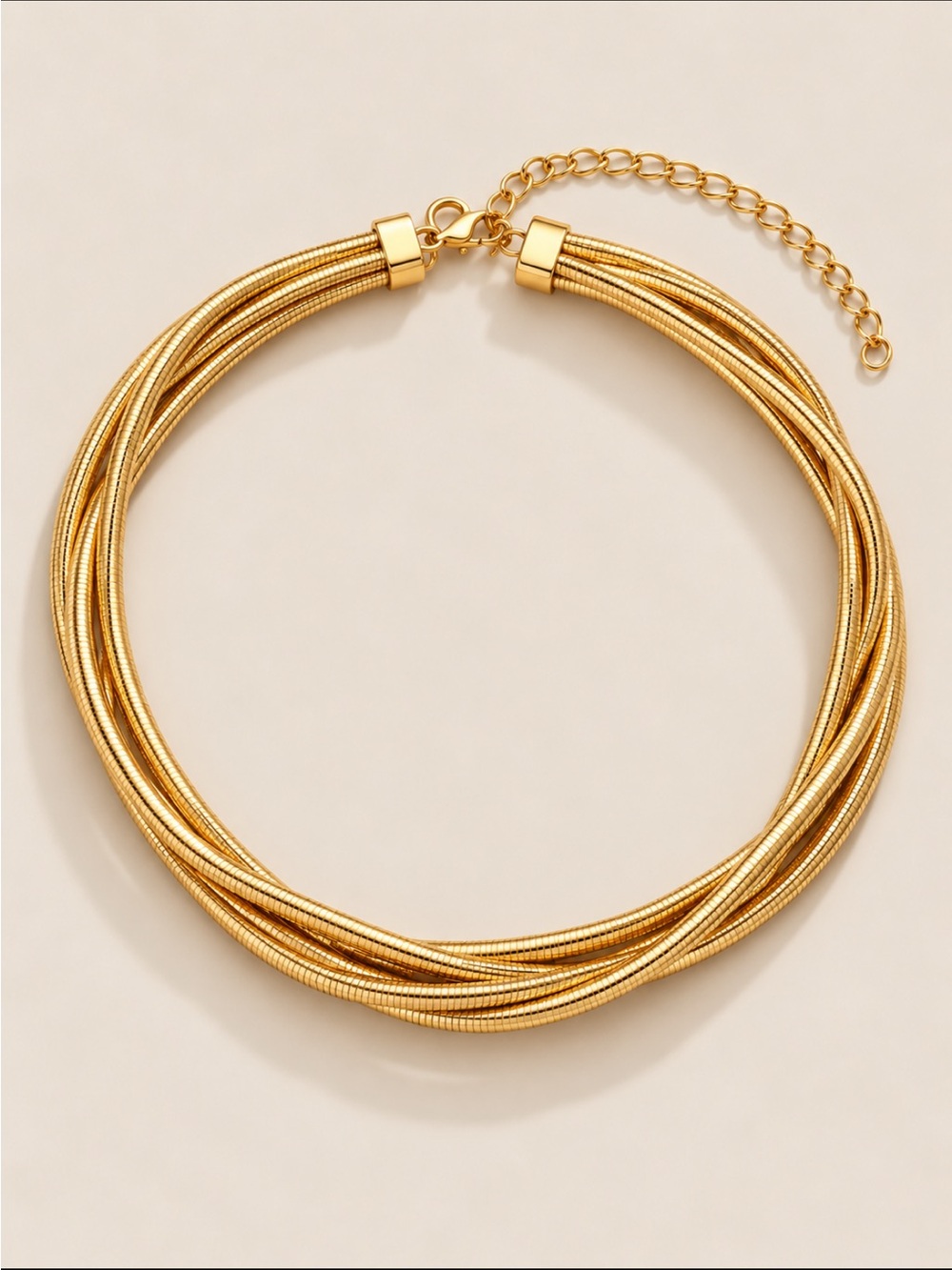 New! Gold Layered Collar Necklace NWOT